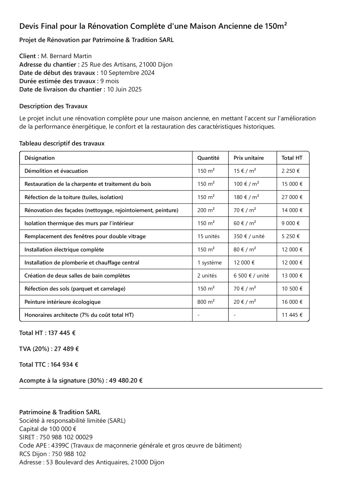 obtenez rapidement un devis pour la rénovation de votre appartement ou maison à paris. comparez les tarifs, services et profitez d’une estimation gratuite adaptée à vos besoins.