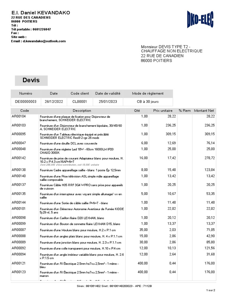 Mise aux normes électriques : devis détaillé à paris 7e obtenez rapidement un devis gratuit pour vos travaux d